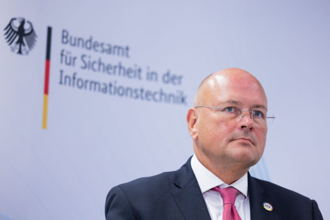 Arne Schönbohm, President of the German Federal Office for Information Security (BSI), at an event in August.