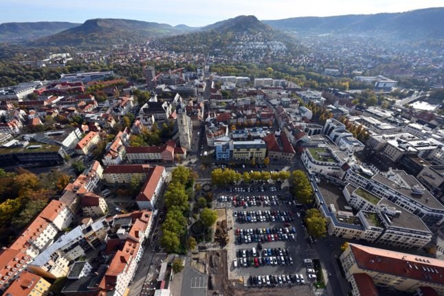 A view over Jena, Thuringia.
