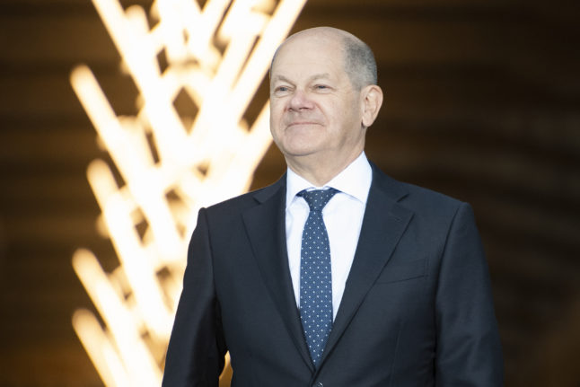 German Chancellor Olaf Scholz