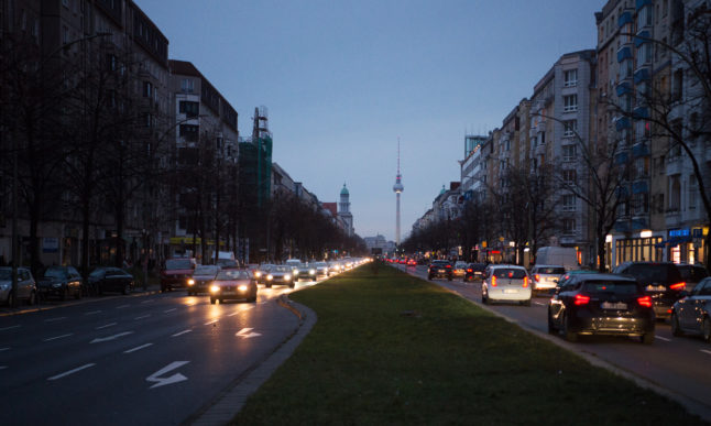 On the south side of Frankfurter Allee in Berlin, the power failed in January 2018.