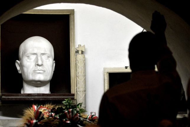 Mussolini's tomb in Predappio