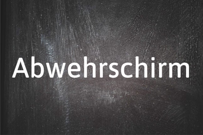 German word of the day: Abwehrschirm