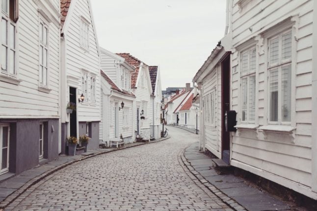 Pictured are streets in Stavanger Norway.
