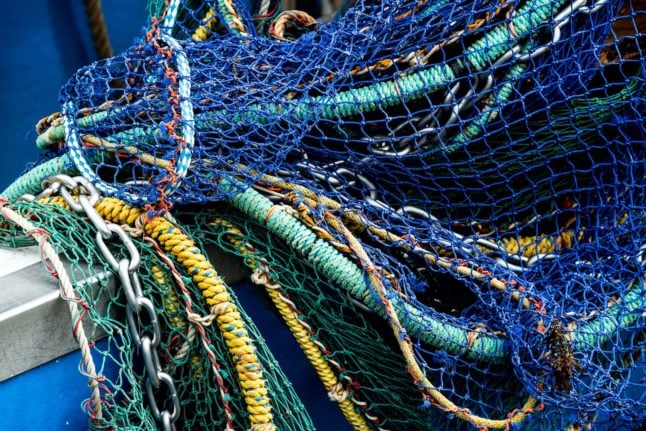 Pictured is a fisherman's net