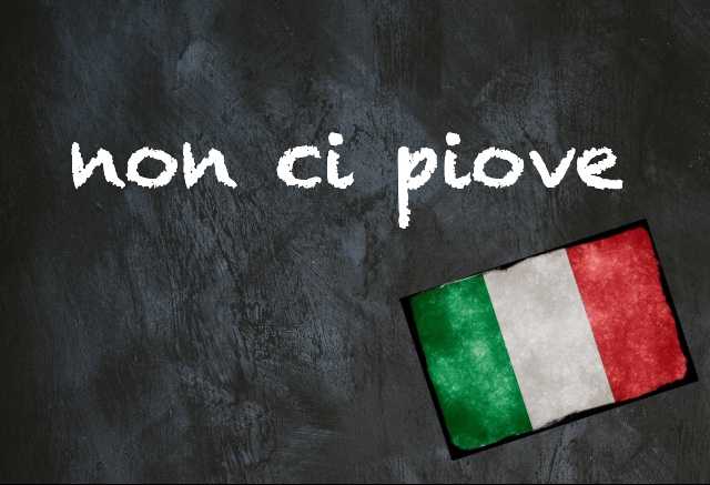 Italian expression of the day: 'Non ci piove'