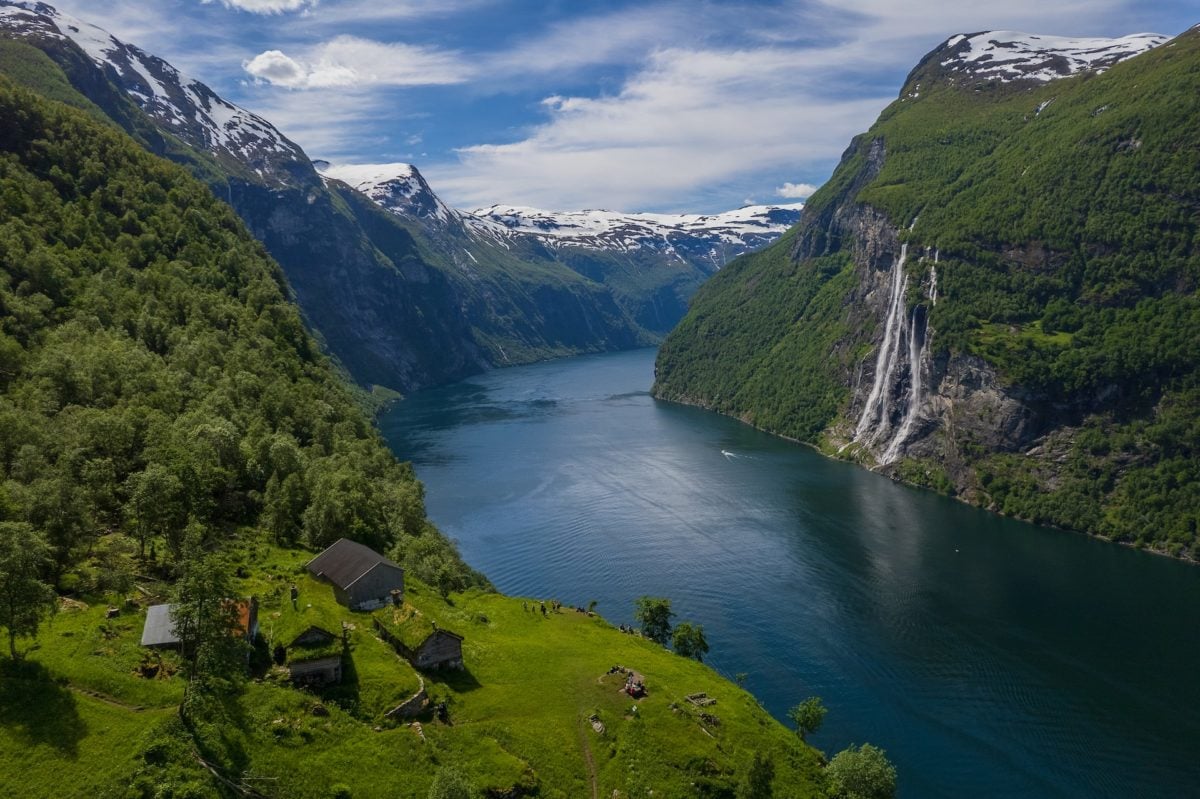 Pictured is the Geirangerfjord