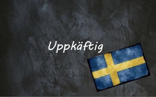 ​​Swedish word of the day: uppkäftig