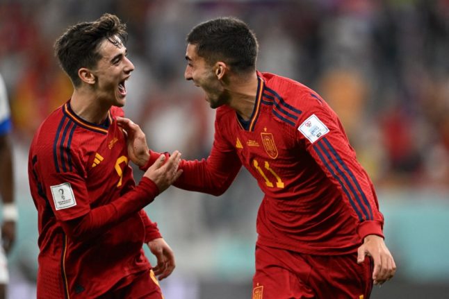 Spain thrash Costa Rica 7-0 in World Cup opener