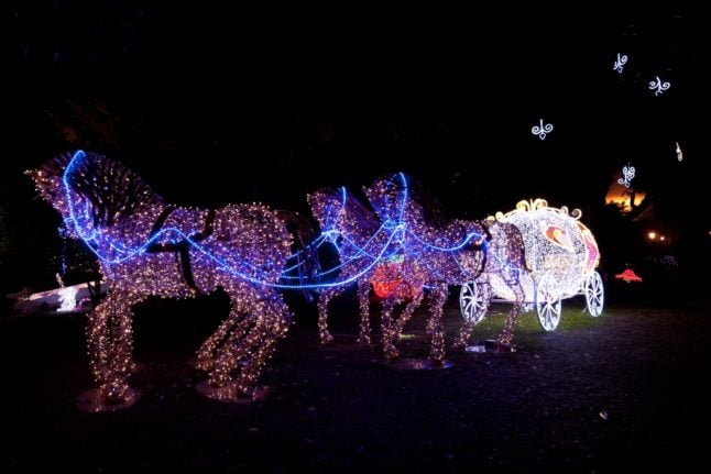 The Luci d’artista lights display in Salerno attracts visitors from all over the world. 