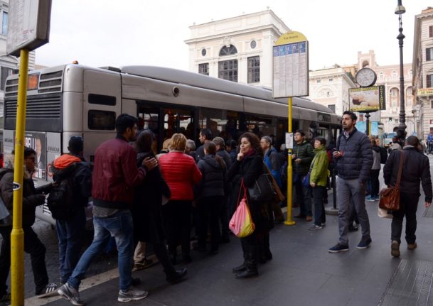 Bus services in Rome and other Italian cities will be disrupted on Friday. 