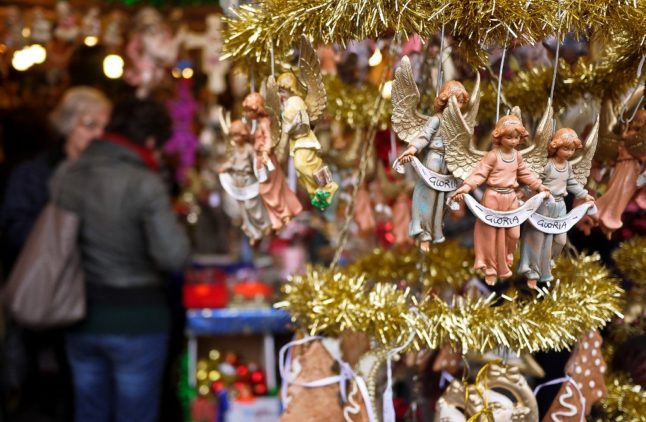 Florence's Christmas market is German-themed.