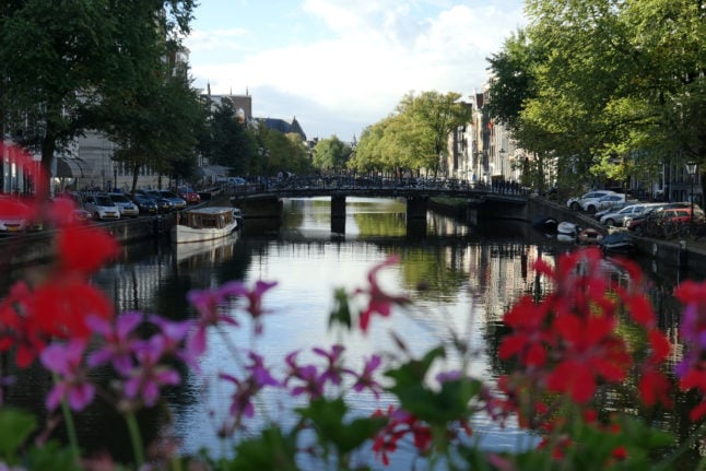 Amsterdam canal bridge