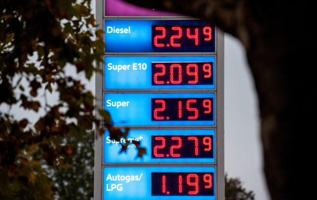 Fuel prices in Hamburg