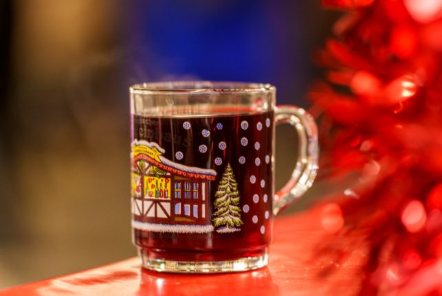 A cup of German mulled wine