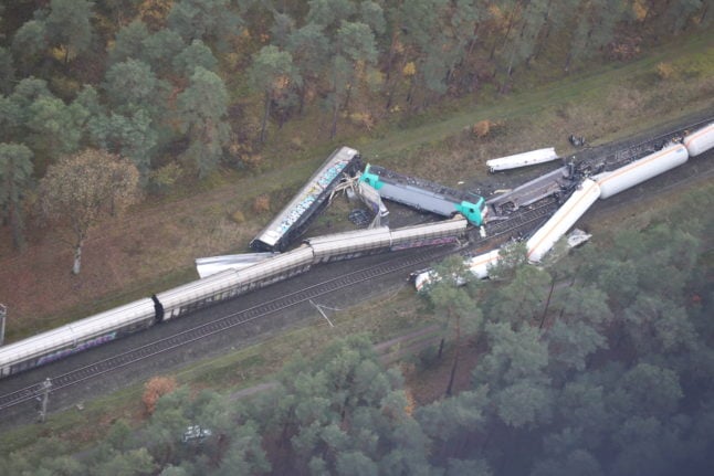 Cargo train collision Gifhorn