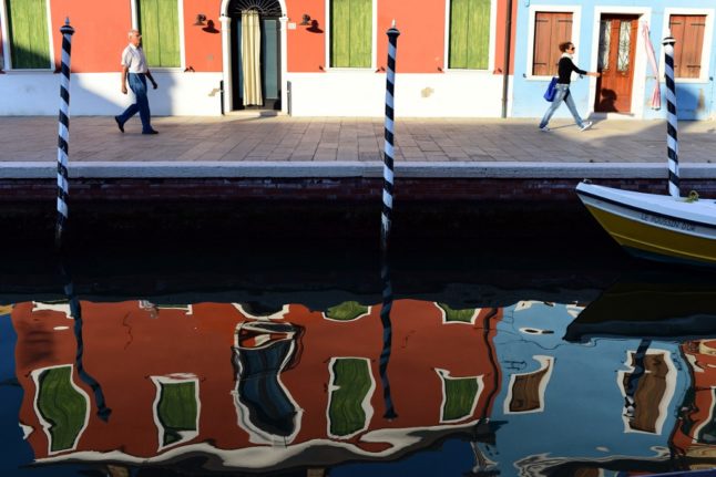 Houses in Burano, Venice