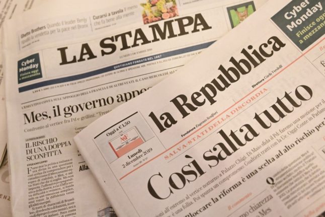 Italian newspapers