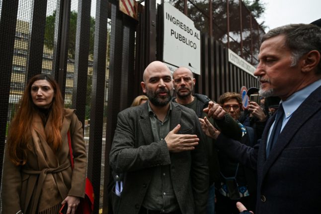 Italian journalist Roberto Saviano