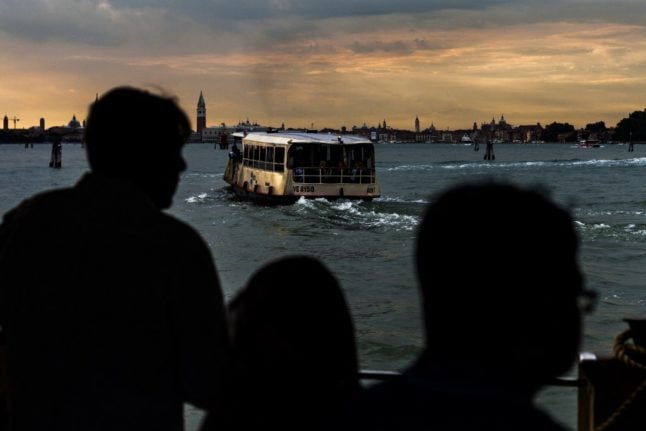 Water bus in Venice