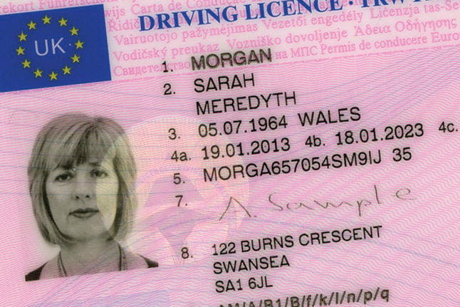driving licences november spain