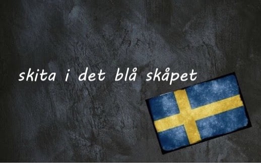 ​​Swedish word of the day: skita i det blå skåpet