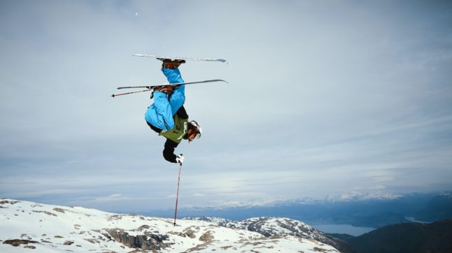 Pictured is a skier in Norway.