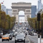 Traffic jams of 180km as rail strikes force French to make Christmas getaway by road