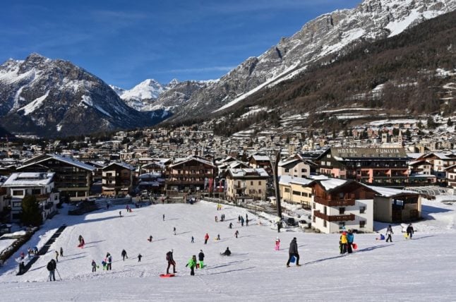 Bormio's ski resort in Italy