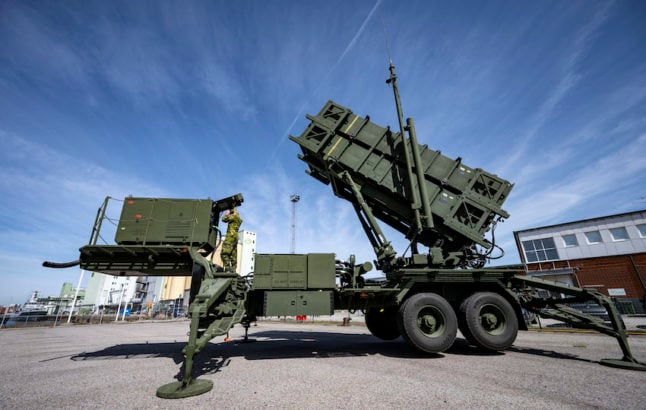 Sweden submits order for more Patriot missiles from the US