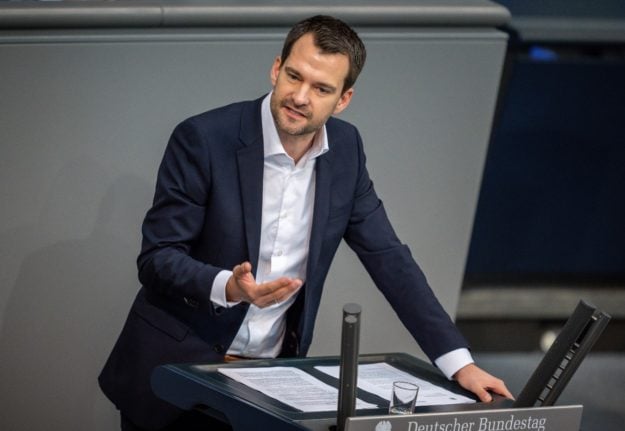 FDP vice president Johannes Vogel speaks in the Bundestag