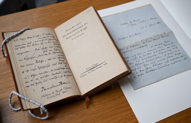 German archive acquires trove of works by poet Rilke
