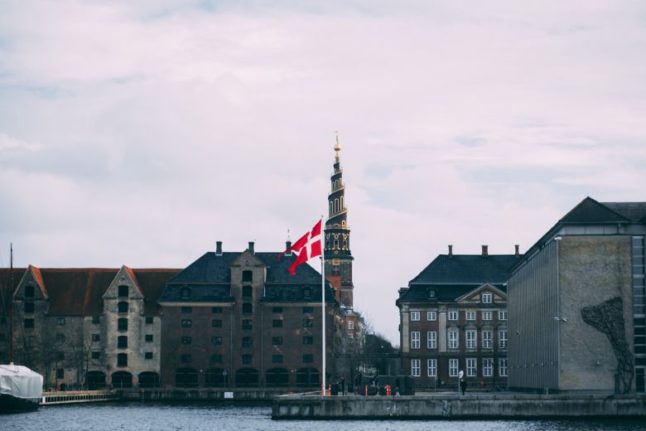 Copenhagen Danish flag