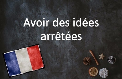 French Expression of the Day: Avoir des idées arrêtées