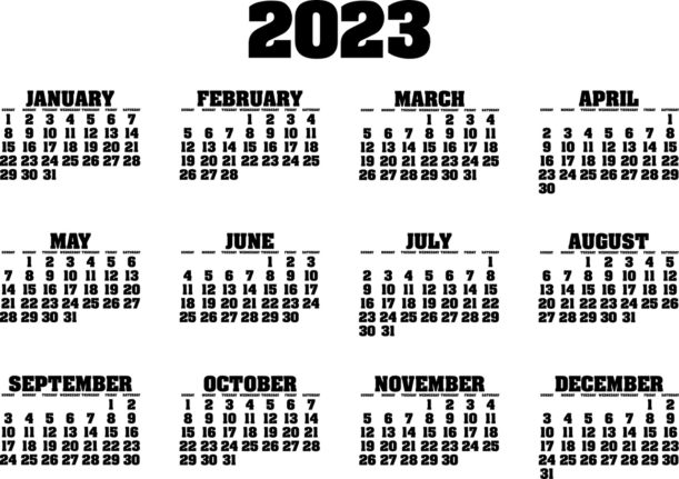 A 2023 calendar