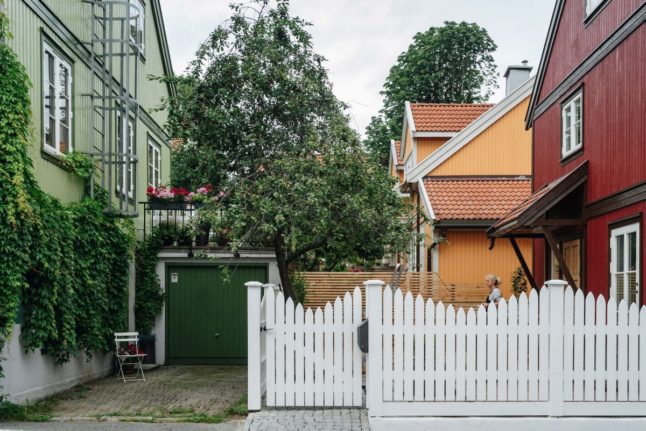 Pictured are homes in Oslo.