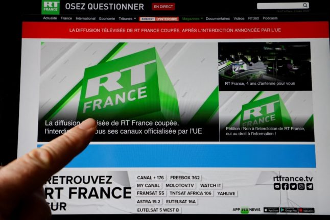 Russia 'to retaliate' after RT accounts frozen in France