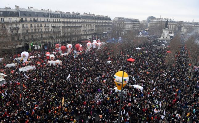 LATEST: French unions announce further strikes after one million join protest