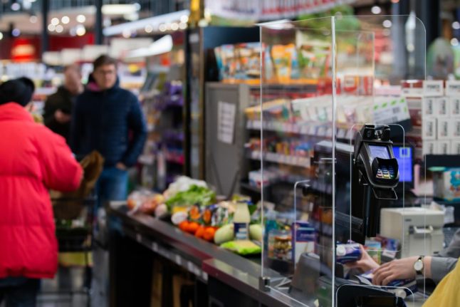 A supermarket in Baden-Württemberg. Don't expect a friendly chat with the cashier.