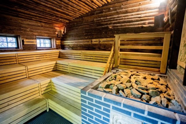 A sauna at Berlin's Vabali spa.
