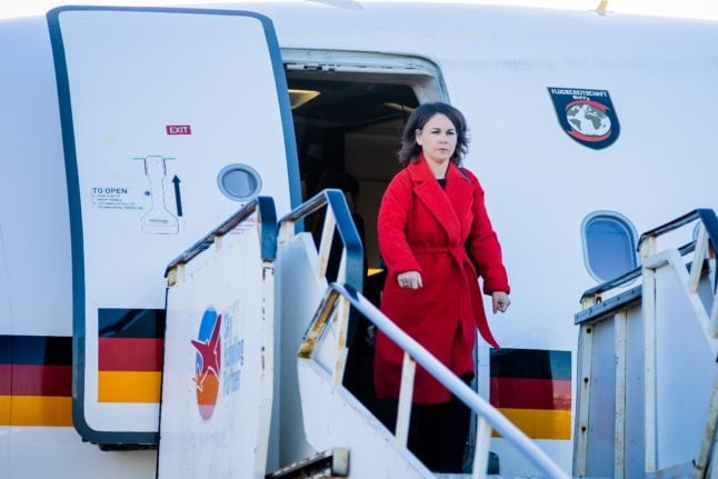 German Foreign Minister arriving in Dublin for a visit in December.