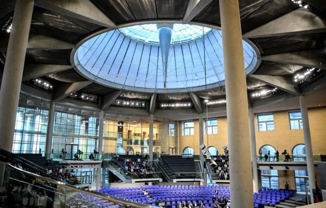 Interior of German Bundestag