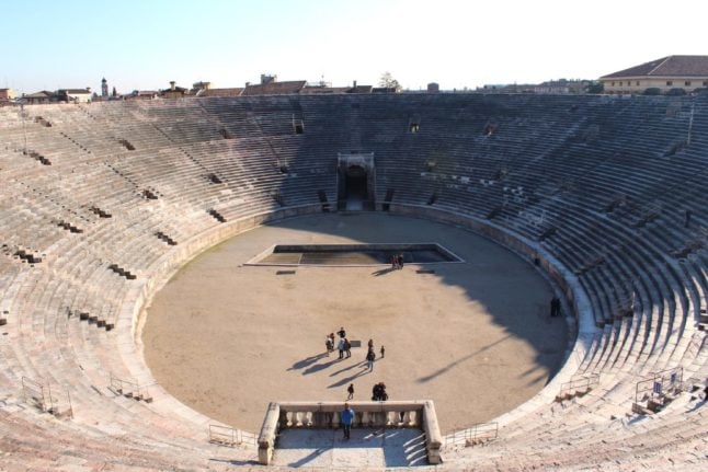 Falling Christmas decorations cause 'irreversible damage' to Italy's Verona Arena
