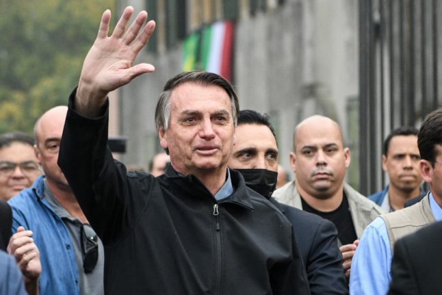 Brazil's former president Jair Bolsonaro in Italy