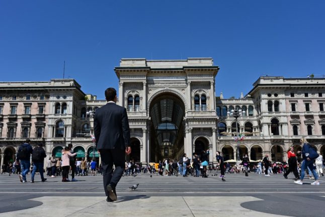 A view of Milan's famous Galleria