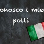 Italian expression of the day: ‘Conosco i miei polli’