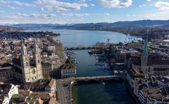 The Swiss city of Zurich.