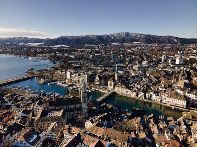 A view of the Swiss city of Zurich.
