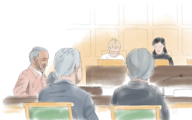 Ex-Iran official’s outburst in Swedish courtroom on first day of appeals trial