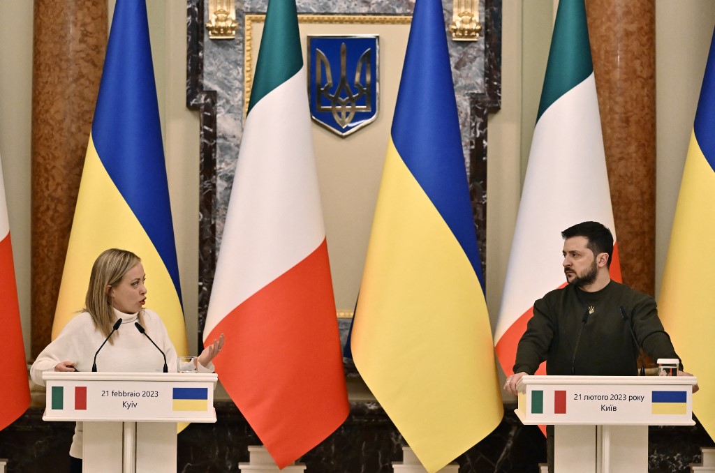 Meloni stresses Italy's support for Ukraine on visit to Kyiv