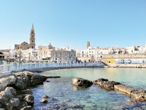 A view of Monopoli, south of Bari, Italy